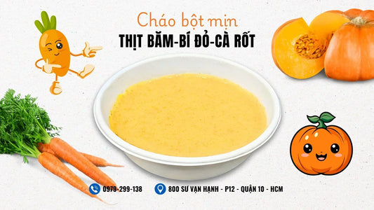 Cháo Bột Mịn Thịt Băm, Bí Đỏ, Cà Rốt: Món Ngon Dinh Dưỡng Cho Cả Gia Đình