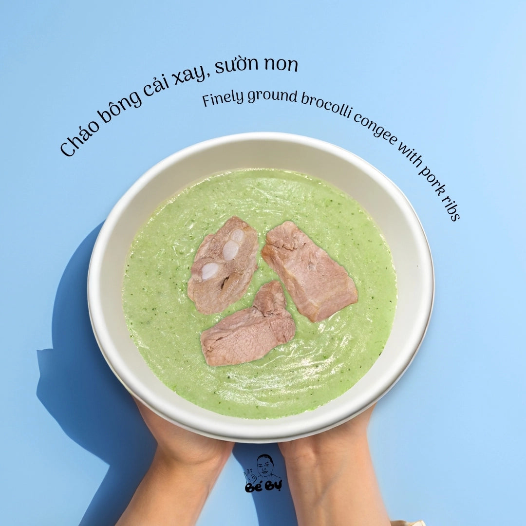 Cháo Bông Cải Xanh Sườn Non: Ăn là ghiền